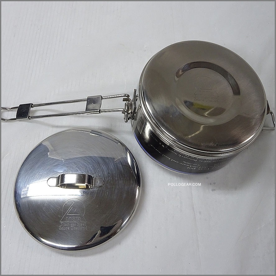 デッドストック MSR/ZEBRA<BR>1990年代 ゼブラ クッカー<BR>475㏄ Alpine Stowaway Pots<BR>アルパイン ストアウェイ ポット