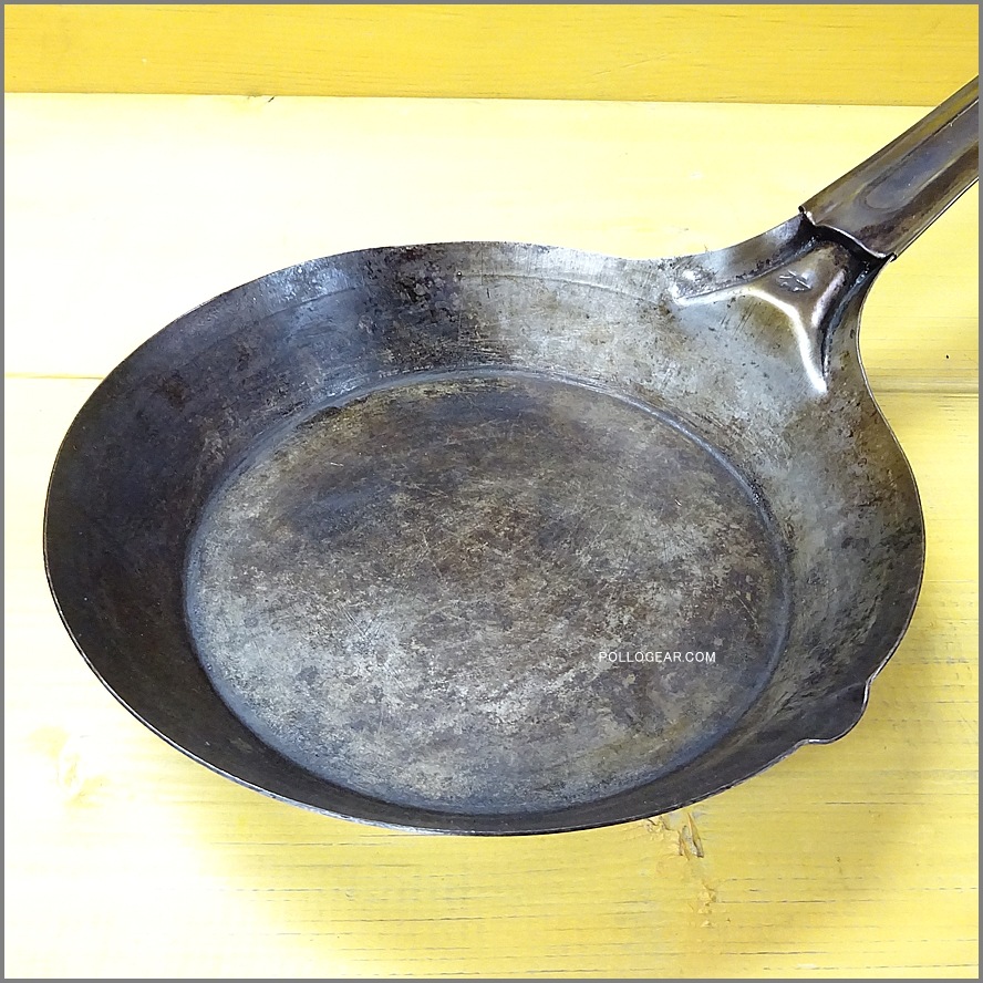 1960年代 USA 230㎜<BR>ビンテージ フライパン<BR>鉄フライパン アメリカ製<BR>Cowboy Frying Pans ミリタリー