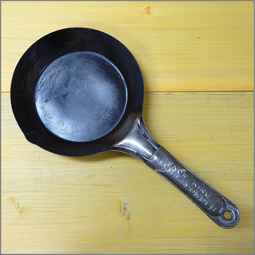 1940年代 SNOW KING<BR> ビンテージ フライパン<BR>鉄フライパン