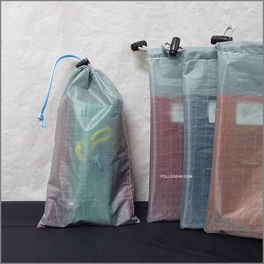 【送料無料】<br>POLLOGEAR オリジナル<br>SPIN POUCH◇◆Bicolor<br>スピンネーカー ロープバッグ<br>LoopAlien ループエイリアン<br>コードワインダー ハンモック リッジライン スピンポーチ 小物入れ