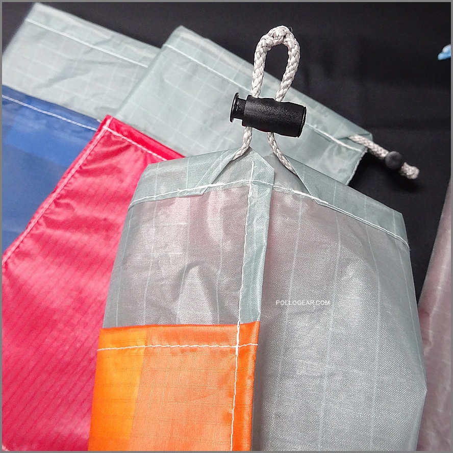 【送料無料】<br>POLLOGEAR オリジナル<br>SPIN POUCH◇◆Bicolor<br>スピンネーカー ロープバッグ<br>LoopAlien ループエイリアン<br>コードワインダー ハンモック リッジライン スピンポーチ 小物入れ