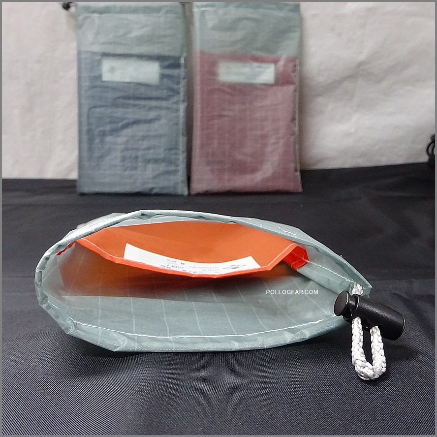 【送料無料】<br>POLLOGEAR オリジナル<br>SPIN POUCH◇◆Bicolor<br>スピンネーカー ロープバッグ<br>LoopAlien ループエイリアン<br>コードワインダー ハンモック リッジライン スピンポーチ 小物入れ