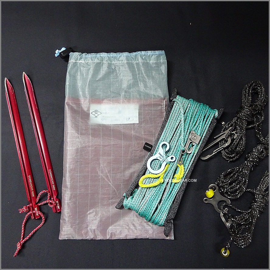 【送料無料】<br>POLLOGEAR オリジナル<br>SPIN POUCH◇◆Bicolor<br>スピンネーカー ロープバッグ<br>LoopAlien ループエイリアン<br>コードワインダー ハンモック リッジライン スピンポーチ 小物入れ