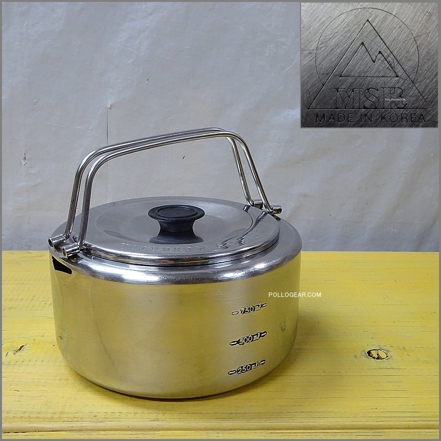 OLD MSR KOREA<BR>1990年代 Alpine Tea Pots<BR>アルパイン ティーポット ステンレス ケトル<BR>VINTAGE ケトル ビンテージ<BR>