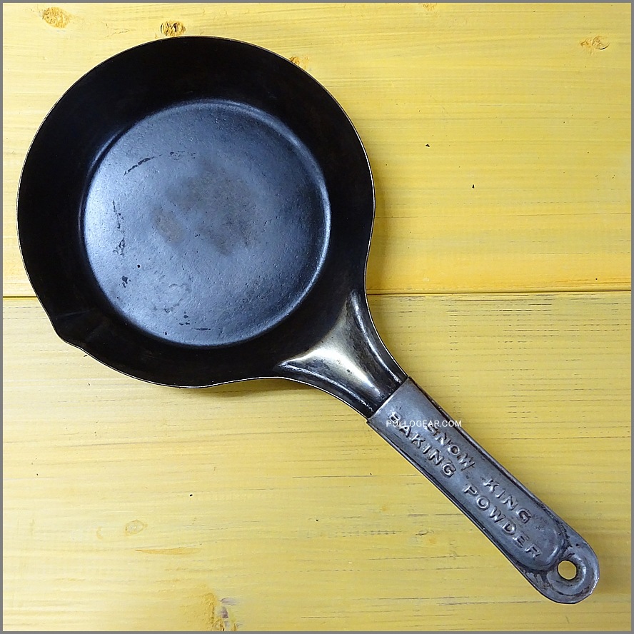 1940年代 SNOW KING<BR> ビンテージ フライパン<BR>鉄フライパン アメリカ製<BR>Cowboy Frying Pans 178㎜