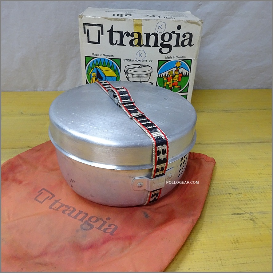 1970年代 トランギア TR-27<BR>ストームクッカーS ケトル付き<BR>Trangia 筆記体ロゴ オールドモデル No.27-2 アルスト ビンテージ
