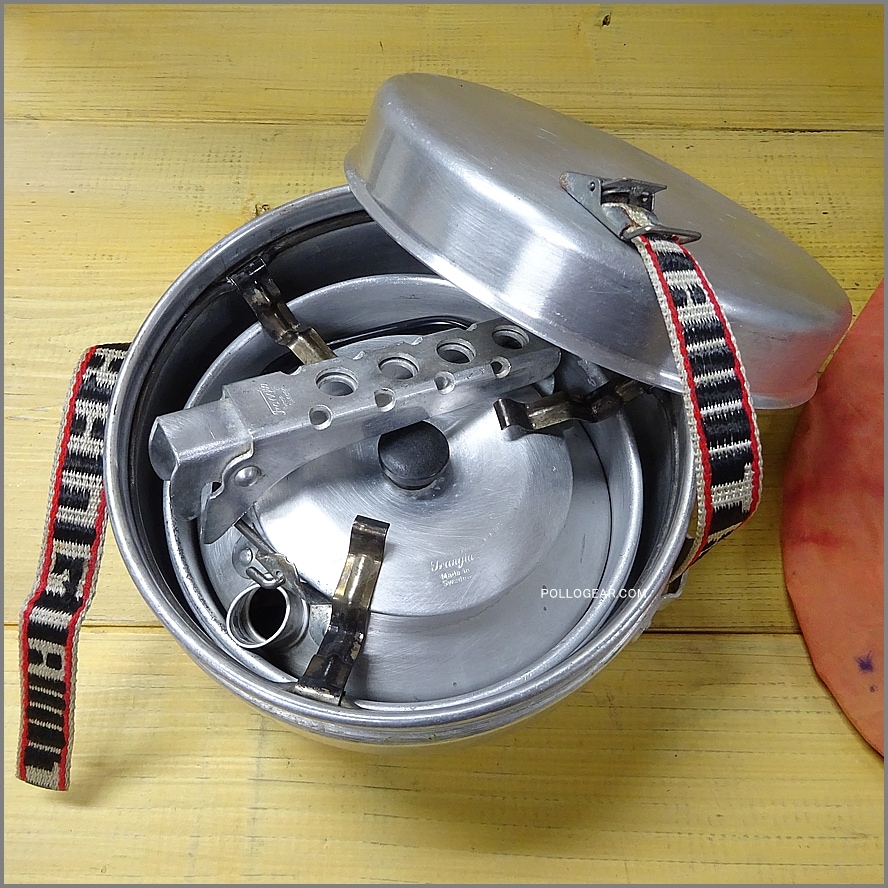 1970年代 トランギア TR-27<BR>ストームクッカーS ケトル付き<BR>Trangia 筆記体ロゴ オールドモデル No.27-2 アルスト ビンテージ