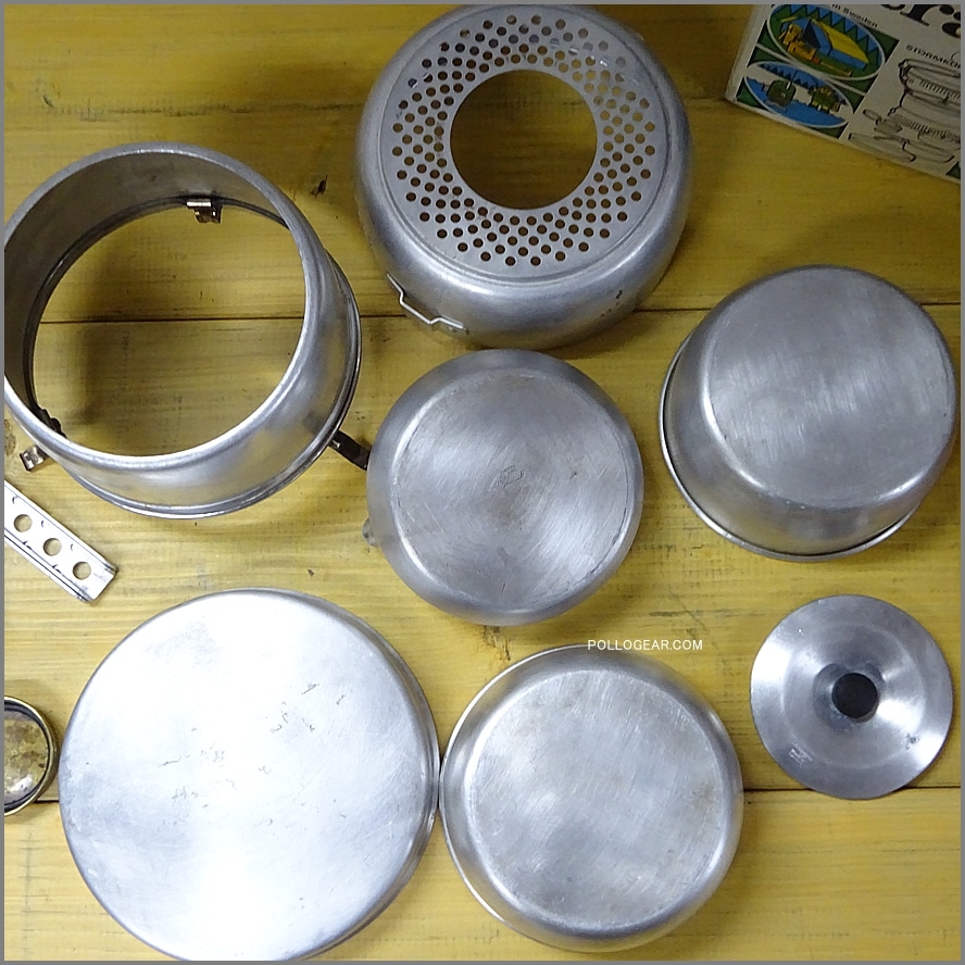 1970年代 トランギア TR-27<BR>ストームクッカーS ケトル付き<BR>Trangia 筆記体ロゴ オールドモデル No.27-2 アルスト ビンテージ