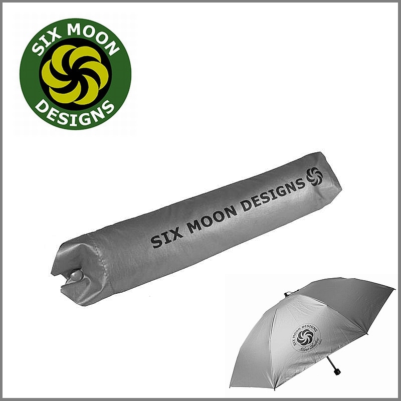 超軽量な折り畳み傘192g<BR> シックスムーンデザインズ シルバーシャドーミニ 日傘 雨傘/ Six Moon Designs Silver Shadow Mini UL Umbrella