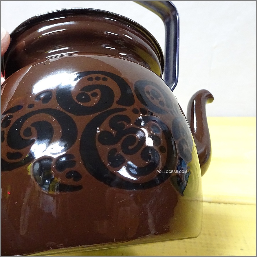 1960年代 北欧 ビンテージ FINEL<BR>フィネル ホーロー ケトル 琺瑯<BR>フィンランド製  オリエント<BR>RAIJA UOSIKKINEN / KAJ FRANCK<br>エナメルウェア  VINTAGE ARABIA レトロ