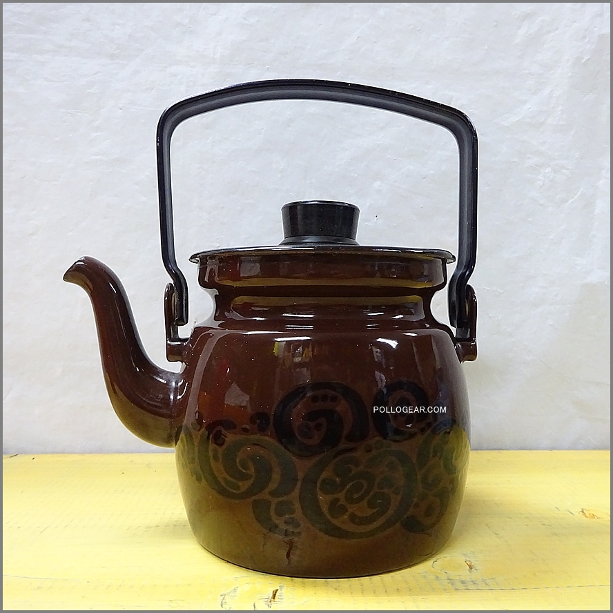 1960年代 北欧 ビンテージ FINEL<BR>フィネル ホーロー ケトル 琺瑯<BR