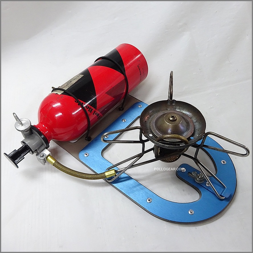 1996年 初期型 旧ブルー<BR>青足 マイティーライト<BR>ストーブスタンド<BR>MSR ウィスパーライト<BR>MightyLite Stove Stand<BR>Wilderness Concept / UCO