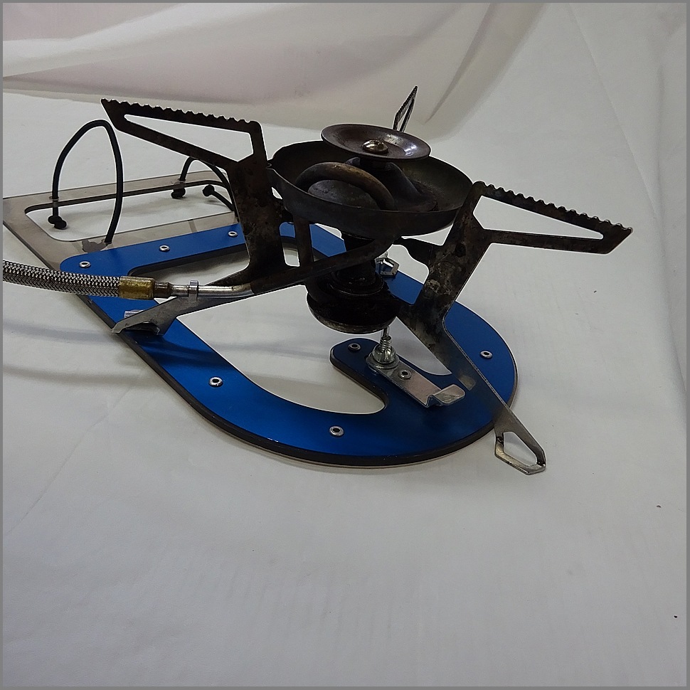 1996年 初期型 旧ブルー<BR>青足 マイティーライト<BR>ストーブスタンド<BR>MSR ウィスパーライト<BR>MightyLite Stove Stand<BR>Wilderness Concept / UCO