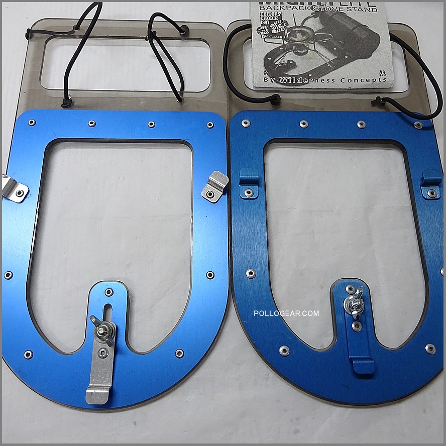 1996年 初期型 旧ブルー<BR>青足 マイティーライト<BR>ストーブスタンド<BR>MSR ウィスパーライト<BR>MightyLite Stove Stand<BR>Wilderness Concept / UCO