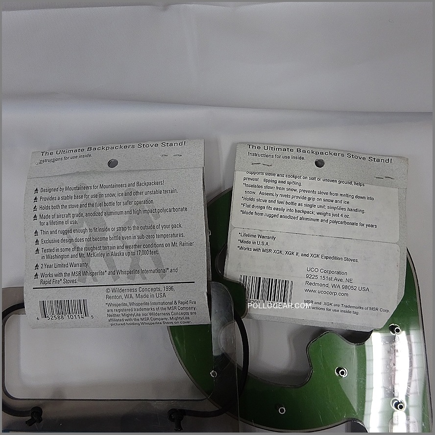 1996年 初期型 旧ブルー<BR>青足 マイティーライト<BR>ストーブスタンド<BR>MSR ウィスパーライト<BR>MightyLite Stove Stand<BR>Wilderness Concept / UCO