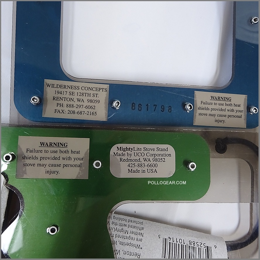 1996年 初期型 旧ブルー<BR>青足 マイティーライト<BR>ストーブスタンド<BR>MSR ウィスパーライト<BR>MightyLite Stove Stand<BR>Wilderness Concept / UCO