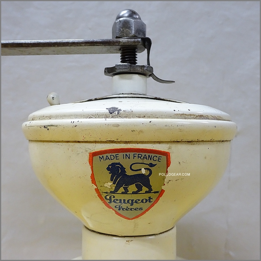 【実働品】【オーバーホール済】フランスアンティーク　プジョー　メタルコーヒーミル フランス アンティーク ヴィンテージ Peugeot プジョー コーヒーミル