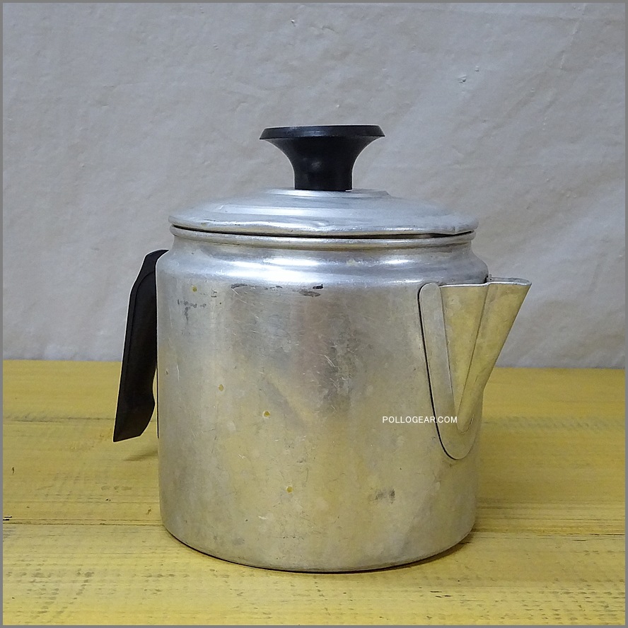 1950年代 COMET USA 0.5L<BR>小さな アルミ ビンテージケトル<BR>コメット コーヒー ポット ミロ<BR>VINTAGE MIRRO COFFEE POT<BR>MADE IN USA