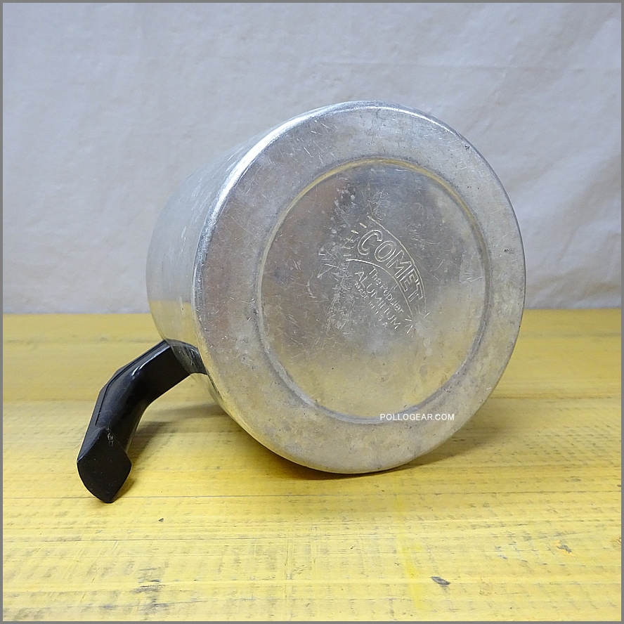1950年代 COMET USA 0.5L<BR>小さな アルミ ビンテージケトル<BR>コメット コーヒー ポット ミロ<BR>VINTAGE MIRRO COFFEE POT<BR>MADE IN USA