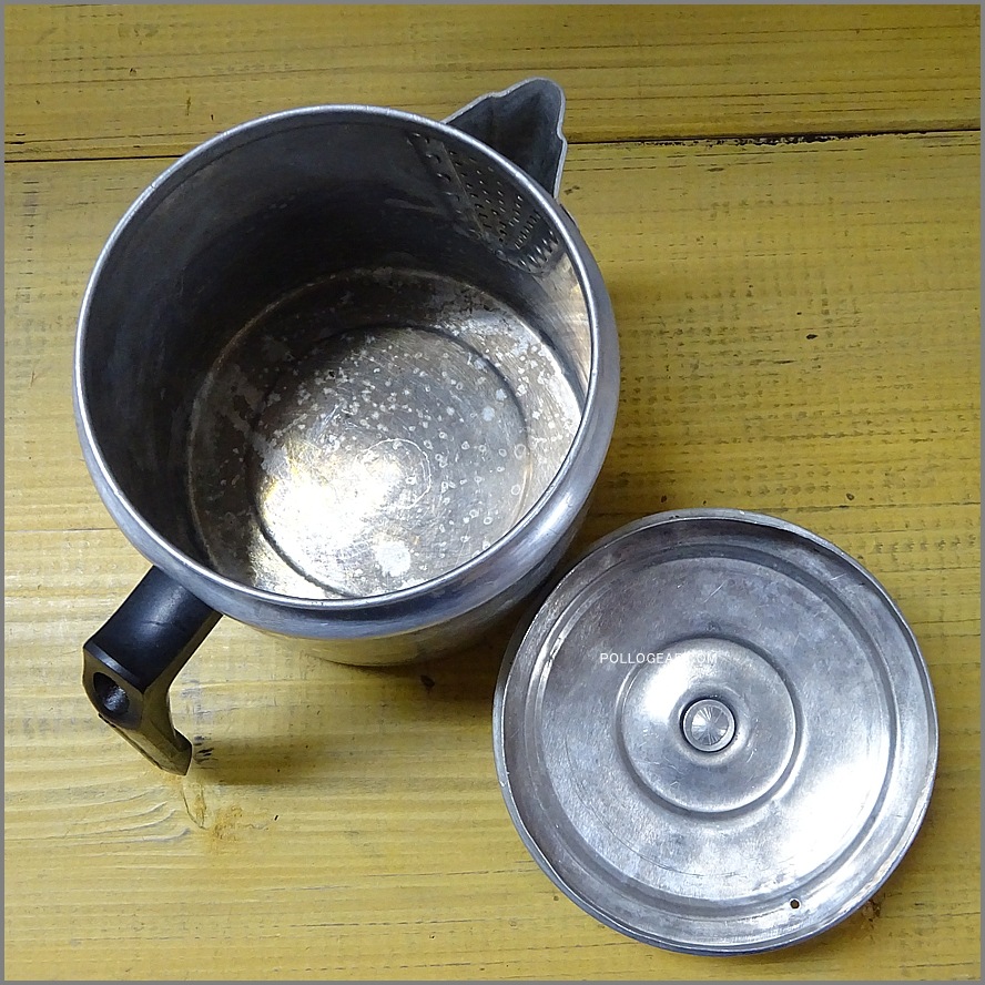 1950年代 COMET USA 0.5L<BR>小さな アルミ ビンテージケトル<BR>コメット コーヒー ポット ミロ<BR>VINTAGE MIRRO COFFEE POT<BR>MADE IN USA