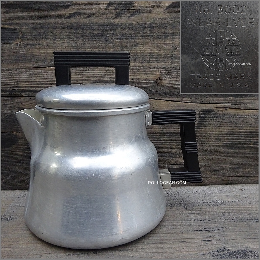 VINTAGE WEAR-EVER<BR>3002 パーコレーター<BR>PERCOLATOR COFFEE POT<BR>50年代 コーヒーメーカー<BR>ウエアエバー キャンプ