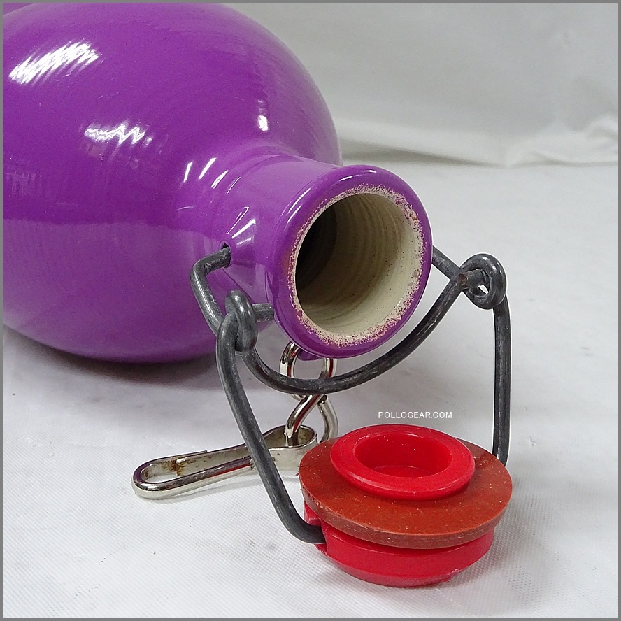 【LE GRAND TETRAS】ウォーターボトル サークル型1.0L フラッシャー付 デッドストック<BR>1980年代 グランテトラ 1.0L<BR>丸