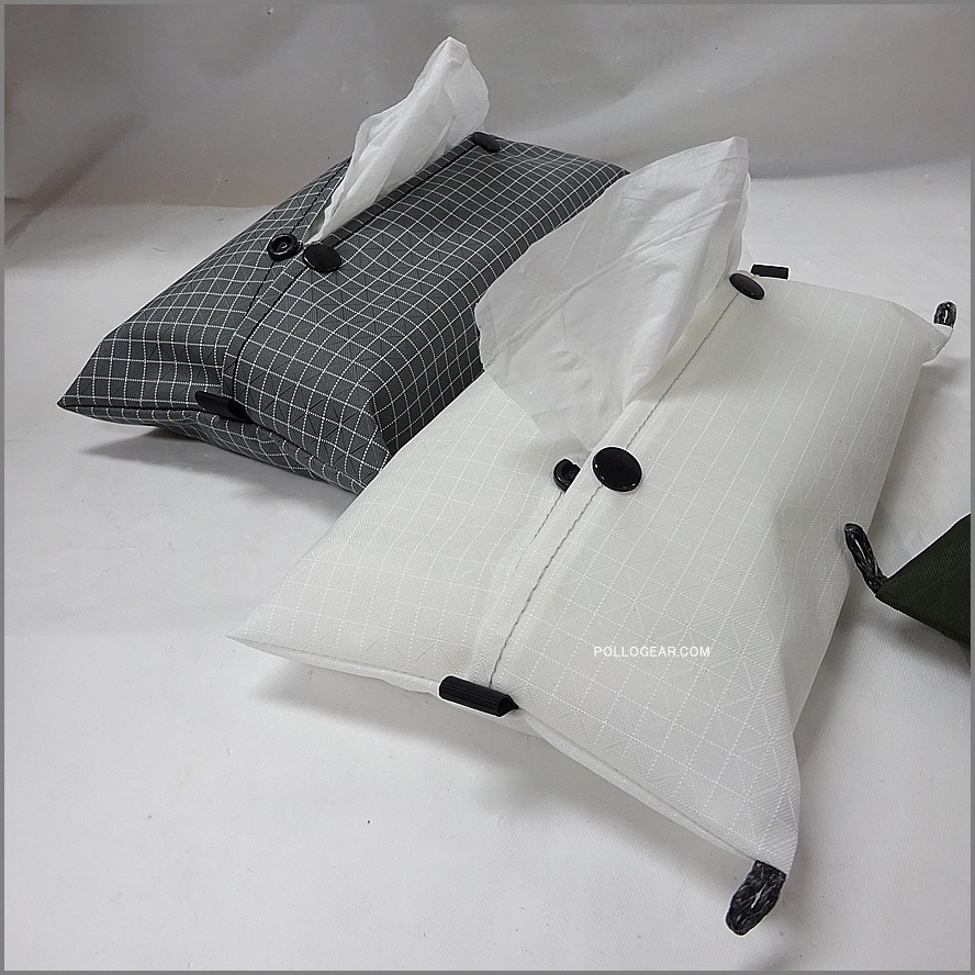 【送料無料】<br>POLLOGEAR オリジナル<br>ティッシュカバー 標準サイズ<br>アウトドア ファブリック<br>ダイニーマXグリッドストップ<br>X-PAC  ULティッシュケース<br>ソフトパックティッシュ 山ギア ウルトラライトギア