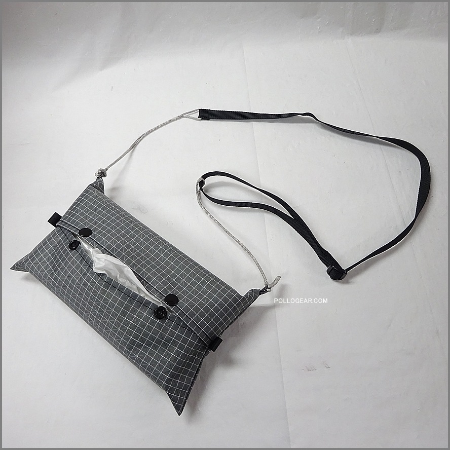 【送料無料】<br>POLLOGEAR オリジナル<br>ティッシュカバー 標準サイズ<br>アウトドア ファブリック<br>ダイニーマXグリッドストップ<br>X-PAC  ULティッシュケース<br>ソフトパックティッシュ 山ギア ウルトラライトギア