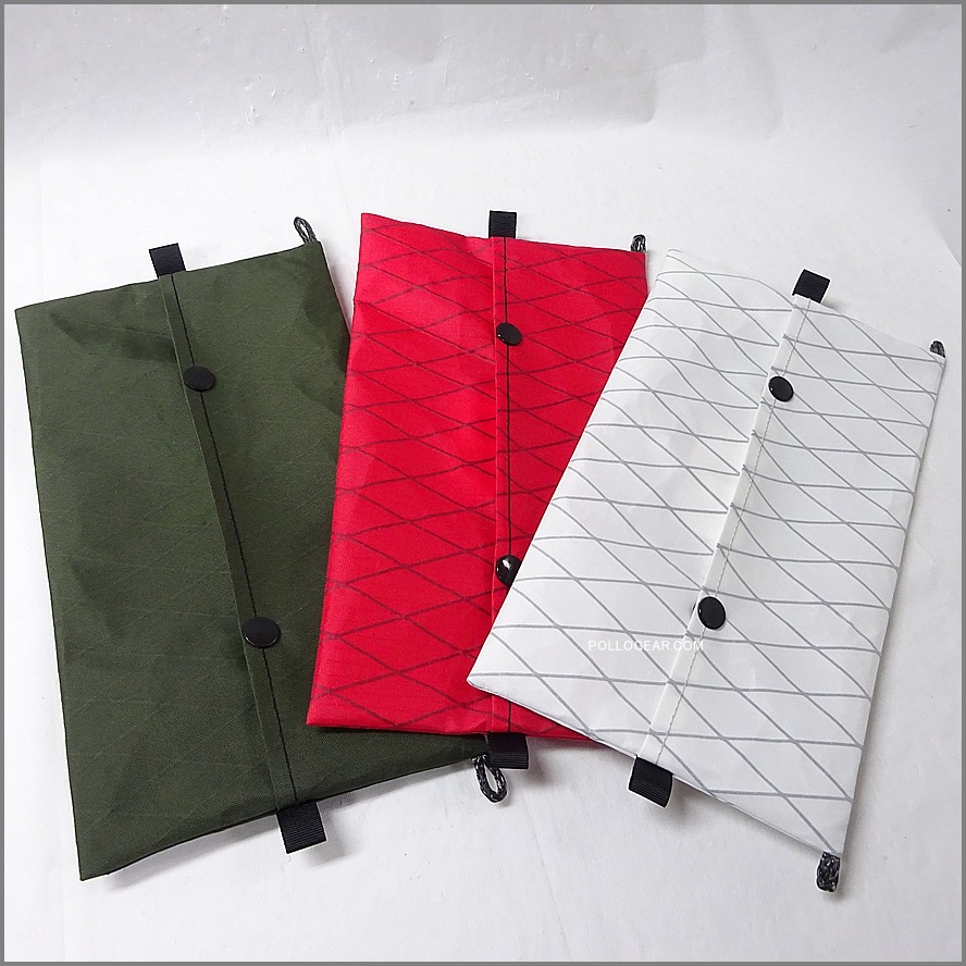 【送料無料】<br>POLLOGEAR オリジナル<br>ティッシュカバー 標準サイズ<br>アウトドア ファブリック<br>ダイニーマXグリッドストップ<br>X-PAC  ULティッシュケース<br>ソフトパックティッシュ 山ギア ウルトラライトギア