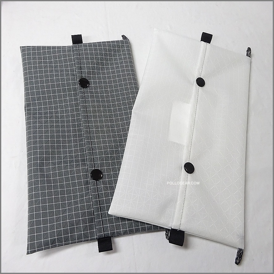 【送料無料】<br>POLLOGEAR オリジナル<br>ティッシュカバー 標準サイズ<br>アウトドア ファブリック<br>ダイニーマXグリッドストップ<br>X-PAC  ULティッシュケース<br>ソフトパックティッシュ 山ギア ウルトラライトギア