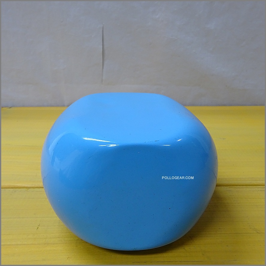 1970年代 グランテトラ 1.0L<BR>旧丸型 LE GRAND TETRAS<BR>シルバーラベル 水色<BR>VINTAGE ウォーターボトル ターコイズブルー