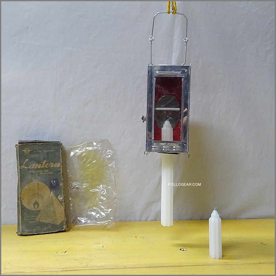 1960年代 東京TOP 輸出盤<BR>ビンテージ キャンドルランタン<BR>箱型 フォールディングランタン<BR>VINTAGE CANDLE LANP 