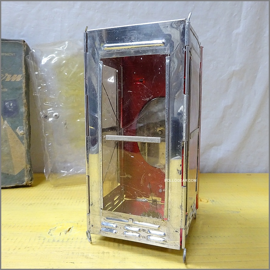 1960年代 東京TOP 輸出盤<BR>ビンテージ キャンドルランタン<BR>箱型 フォールディングランタン<BR>VINTAGE CANDLE LANP 