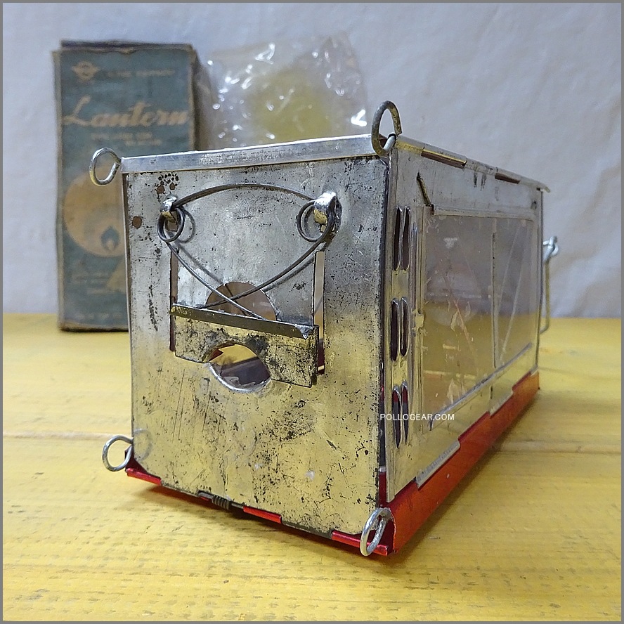 1960年代 東京TOP 輸出盤<BR>ビンテージ キャンドルランタン<BR>箱型 フォールディングランタン<BR>VINTAGE CANDLE LANP 