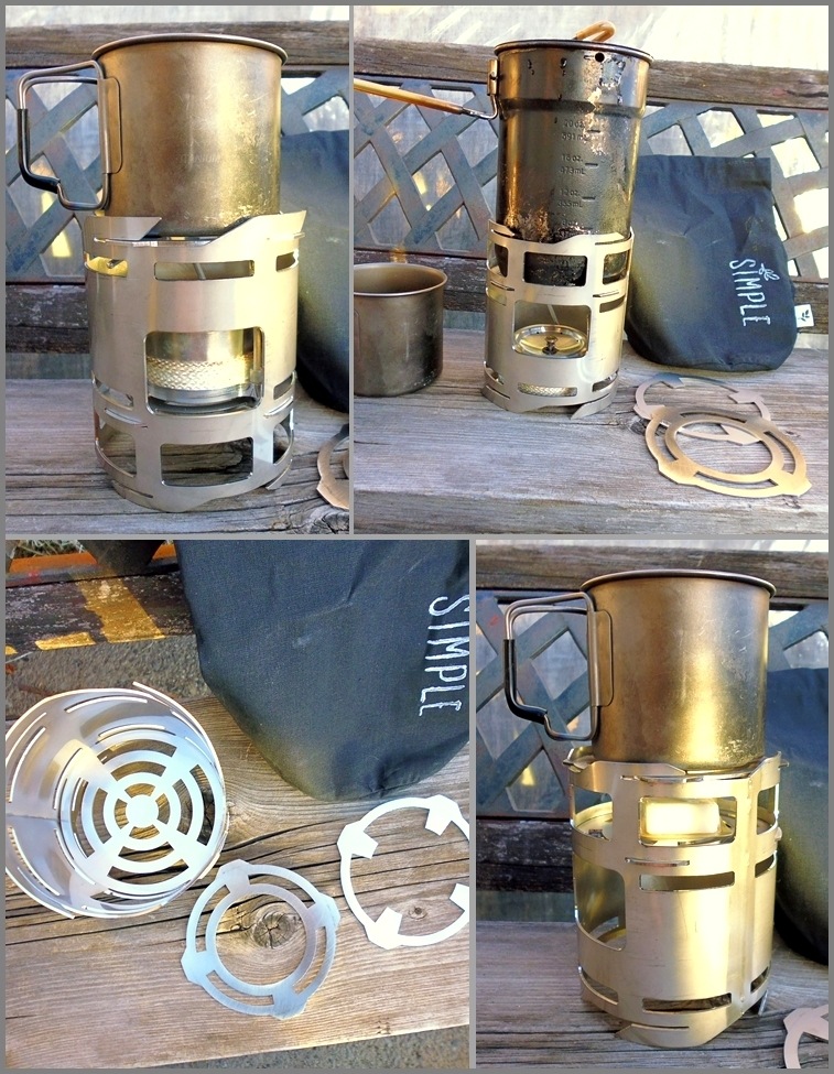 アメリカ製 Pack Stoves 改<BR>ウッドストーブ<BR>Simple Theory Gear<BR>Hand Made in The USA<BR>ブッシュクラフト　 　