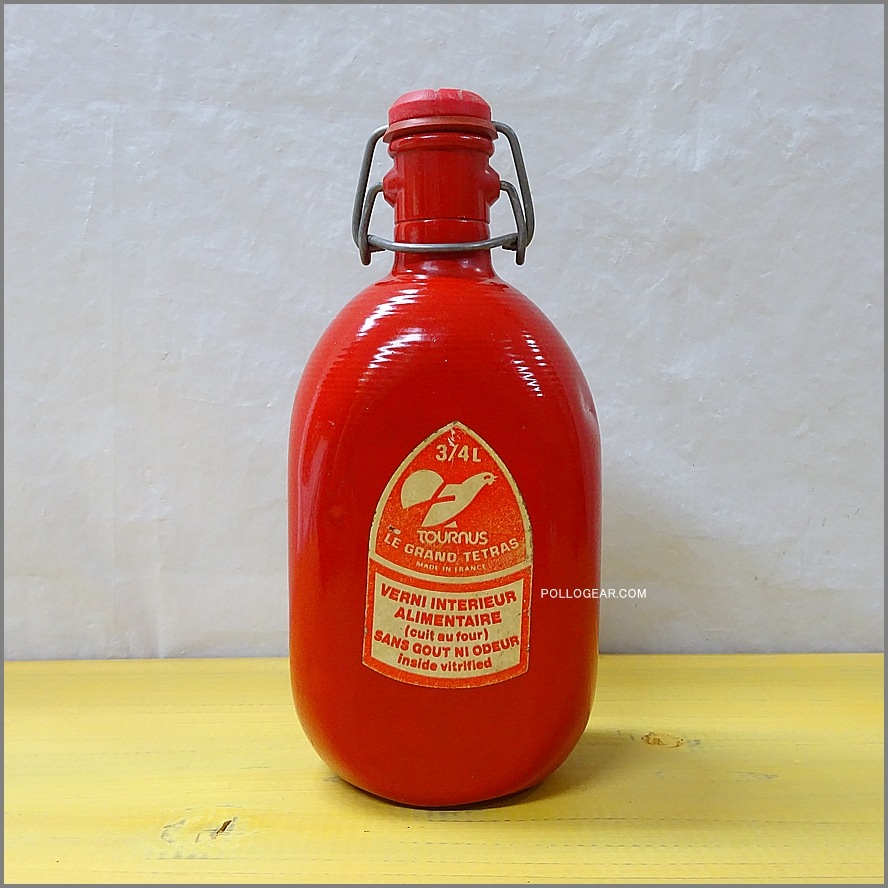 ヨーロッパ限定モデル<BR>1970年代 グランテトラ 0.75L<BR>角型 LE GRAND TETRAS<BR>VINTAGE ウォーターボトル