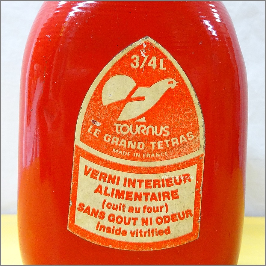 ヨーロッパ限定モデル<BR>1970年代 グランテトラ 0.75L<BR>角型 LE GRAND TETRAS<BR>VINTAGE ウォーターボトル