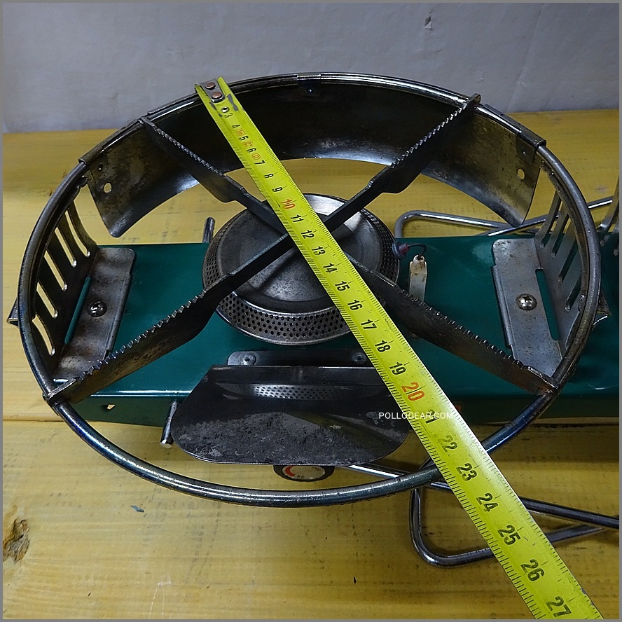 90’s コンパクトツーバーナー<BR>UK製 VINTAGE SUNNGAS<BR>Sunnflair SUNN CAMP<BR>OD缶 ガス ストーブ ビンテージ<BR>グリーンカラー レトロスタイル 