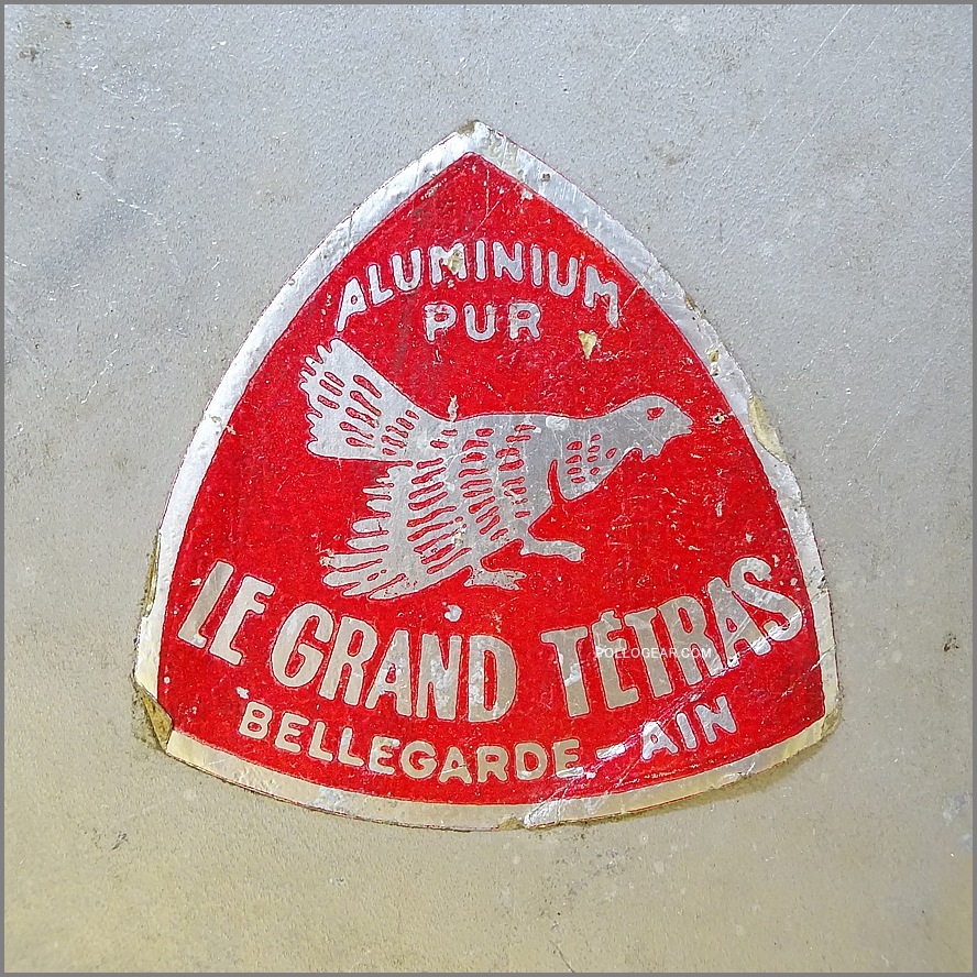 1960年代 グランテトラ 1.0L<BR>角型 LE GRAND TETRAS<BR>VINTAGE ウォーターボトル<BR>シルバー アルミ無垢 