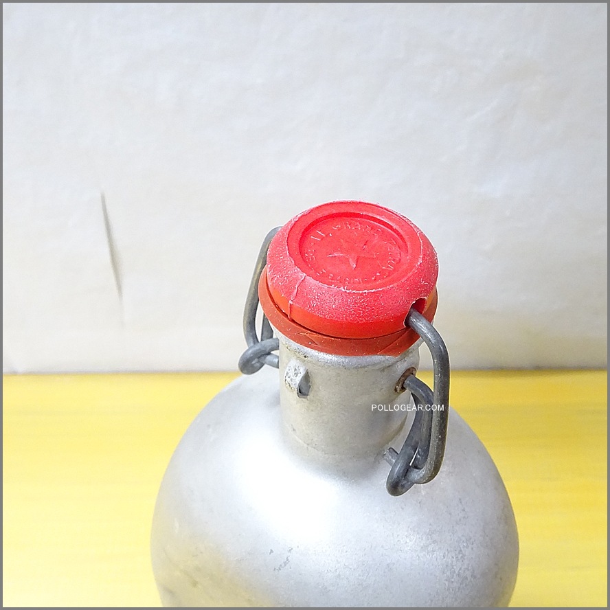 1960年代 グランテトラ 1.0L<BR>角型 LE GRAND TETRAS<BR>VINTAGE ウォーターボトル<BR>シルバー アルミ無垢 