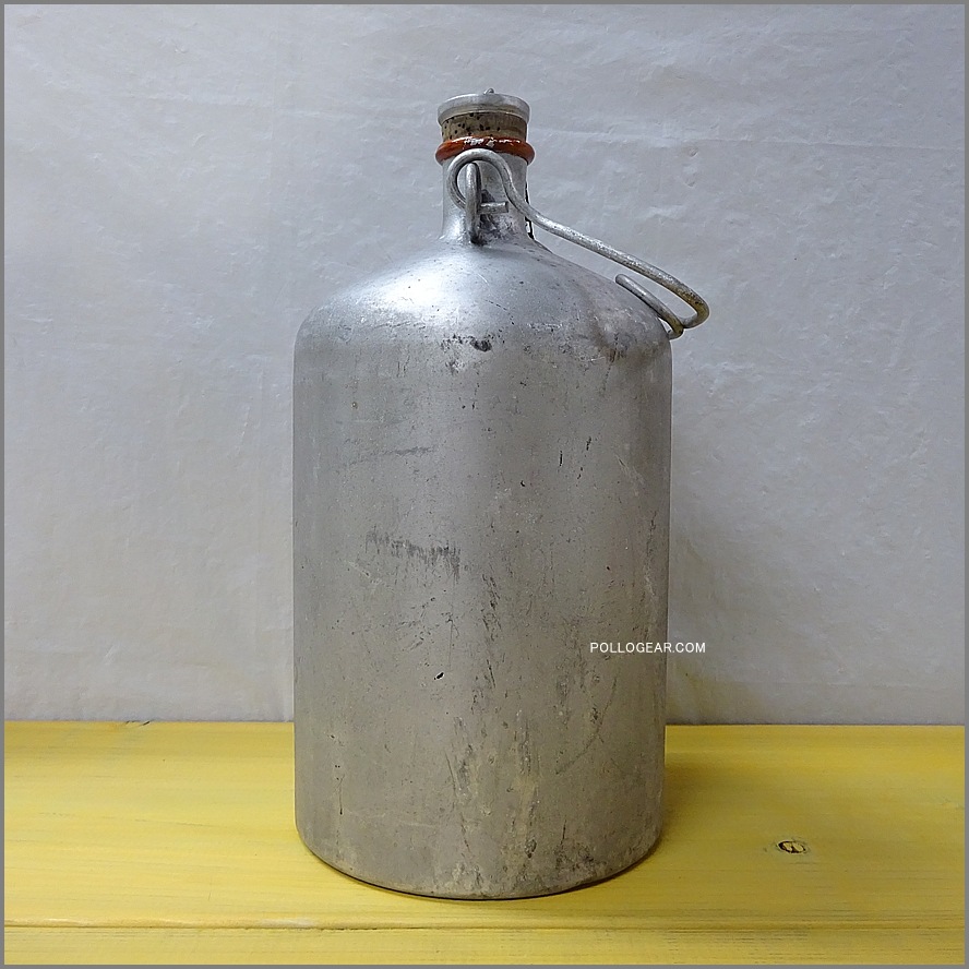 50’s LE GRAND TETRAS<BR>ウォータージャグ<BR>Vintage Water Jug<BR>グランテトラ フランス製<BR>ビッグテトラ アルミジャグ コルクキャップ