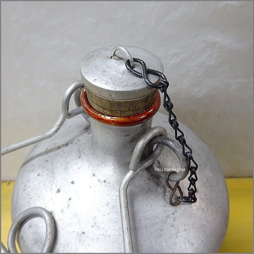 50’s LE GRAND TETRAS<BR>ウォータージャグ<BR>Vintage Water Jug<BR>グランテトラ フランス製<BR>ビッグテトラ アルミジャグ コルクキャップ