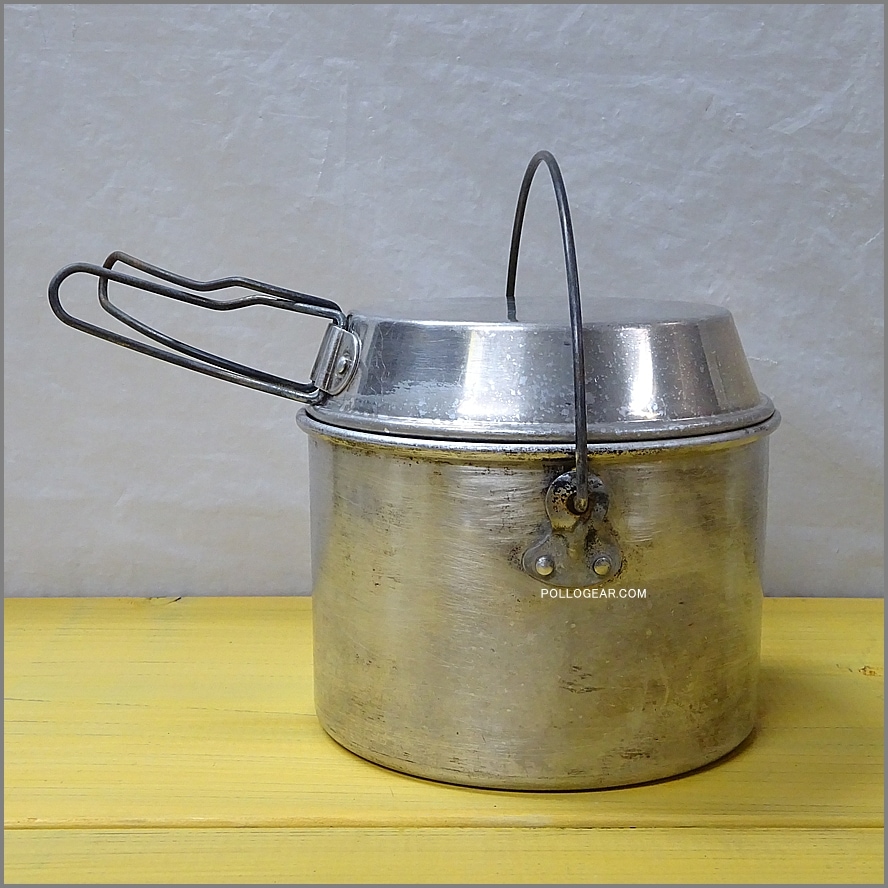 中サイズ 6インチ 80年代<BR>ホットン ブルドッグ<BR>VINTAGE ビリーポット<BR>イングランド製 クッカー ビリー缶 ブッシュクラフト