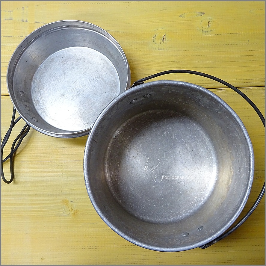 中サイズ 6インチ 80年代<BR>ホットン ブルドッグ<BR>VINTAGE ビリーポット<BR>イングランド製 クッカー ビリー缶 ブッシュクラフト