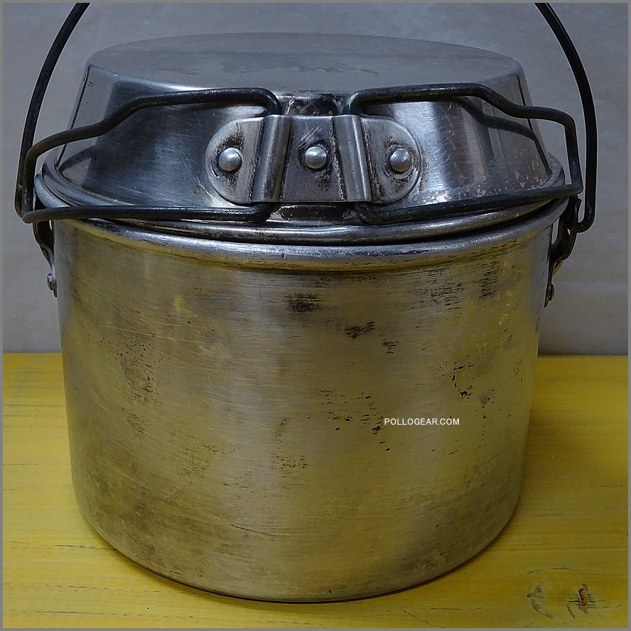 中サイズ 6インチ 80年代<BR>ホットン ブルドッグ<BR>VINTAGE ビリーポット<BR>イングランド製 クッカー ビリー缶 ブッシュクラフト