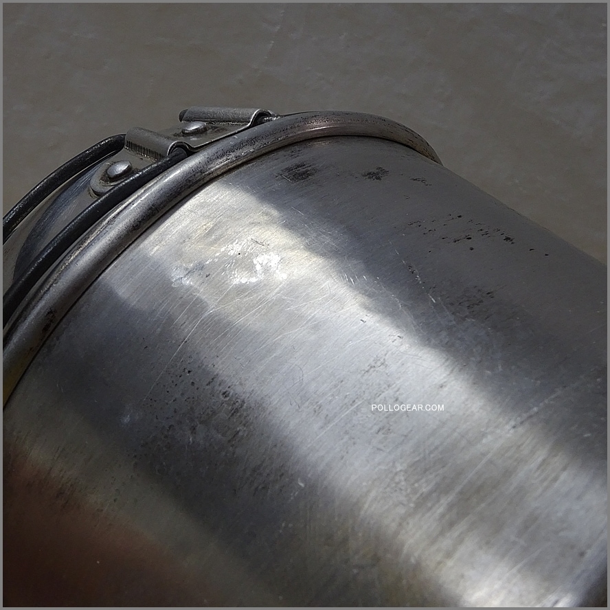 中サイズ 6インチ 80年代<BR>ホットン ブルドッグ<BR>VINTAGE ビリーポット<BR>イングランド製 クッカー ビリー缶 ブッシュクラフト