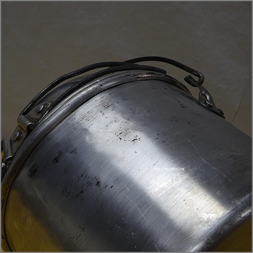 中サイズ 6インチ 80年代<BR>ホットン ブルドッグ<BR>VINTAGE ビリーポット<BR>イングランド製 クッカー ビリー缶 ブッシュクラフト