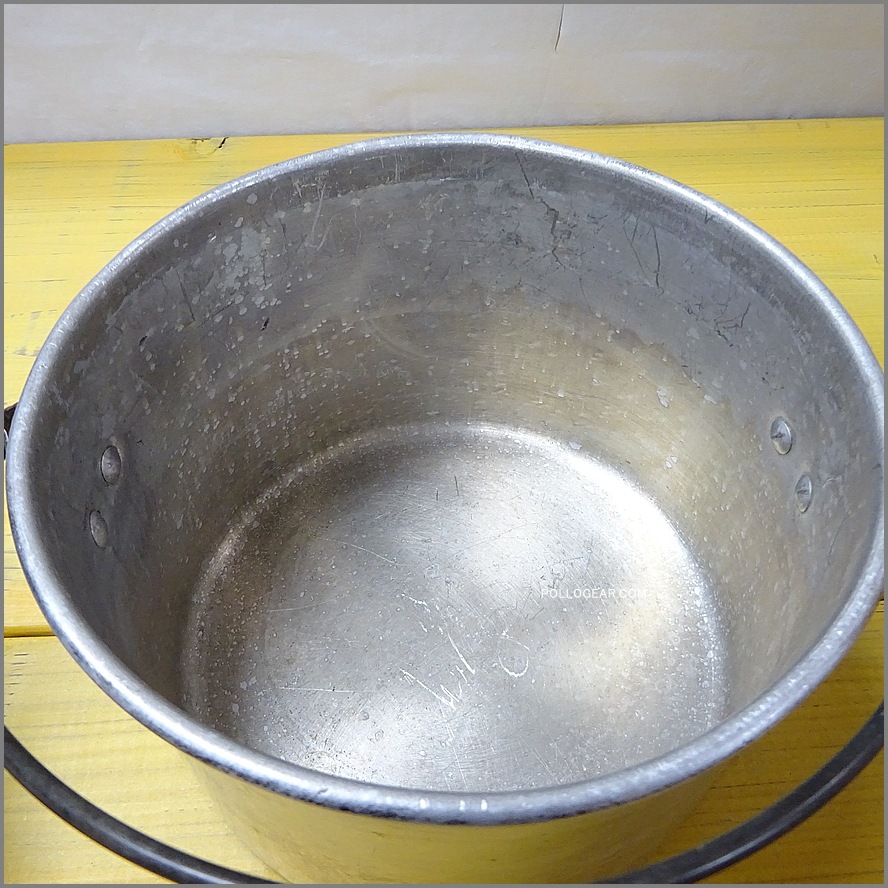 中サイズ 6インチ 80年代<BR>ホットン ブルドッグ<BR>VINTAGE ビリーポット<BR>イングランド製 クッカー ビリー缶 ブッシュクラフト