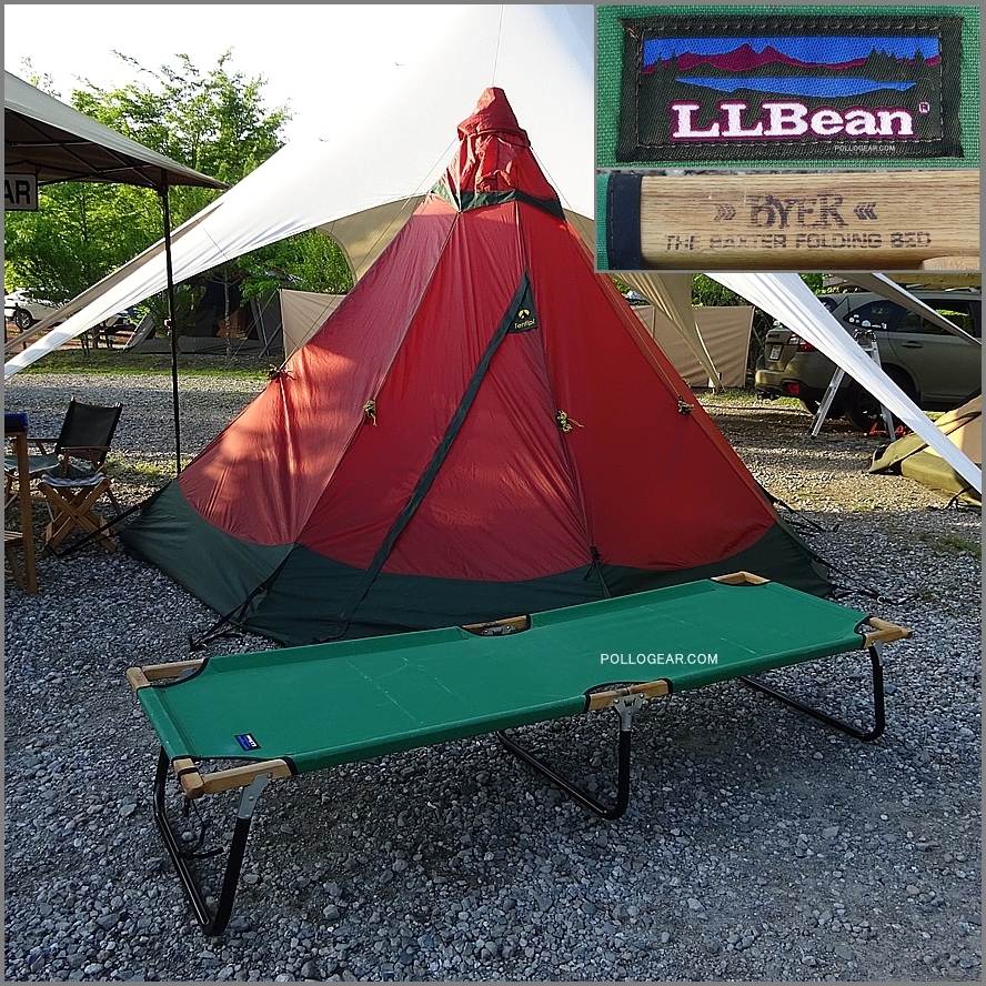 90's USA製 LLビーン × バイヤー<BR>BYER BAXTER FOLDING BED<BR