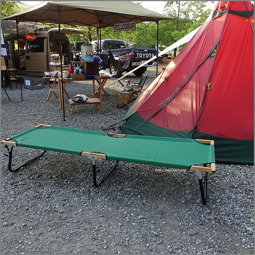 90’s USA製 LLビーン × バイヤー<BR>BYER BAXTER FOLDING BED<BR>バクスター フォールディング コット<BR>LLBEAN × BYER OF MAINE<BR>VINTAGE バイヤーオブメイン<BR>ウッドフレーム 木製コット パイプレッグ